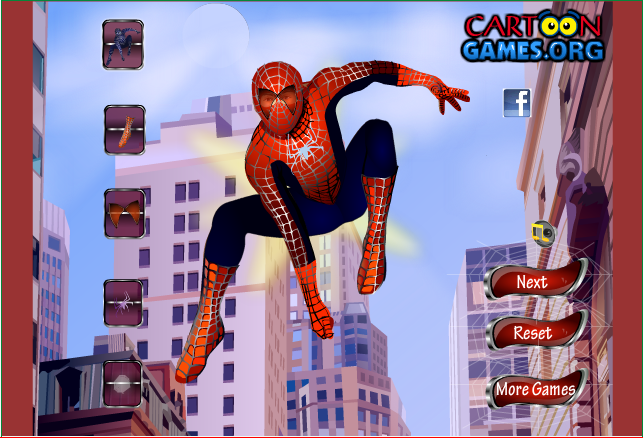 The Amazing Spiderman Dressup game